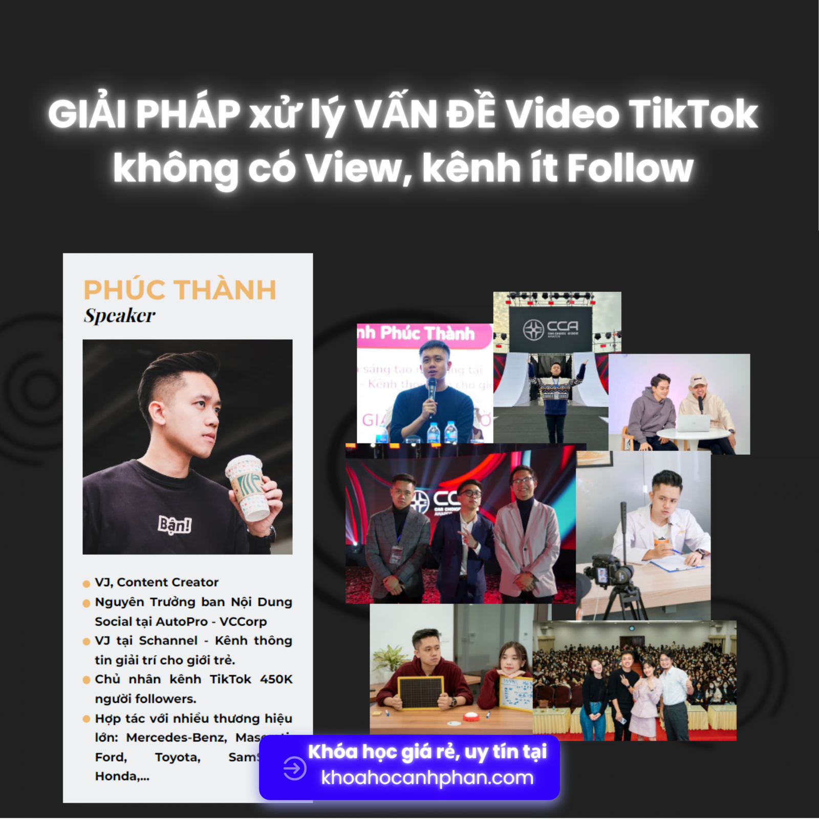 Share khóa học GIẢI PHÁP xử lý VẤN ĐỀ Video TikTok không có View, kênh ít Follow Cùng Phúc Thành Schannel