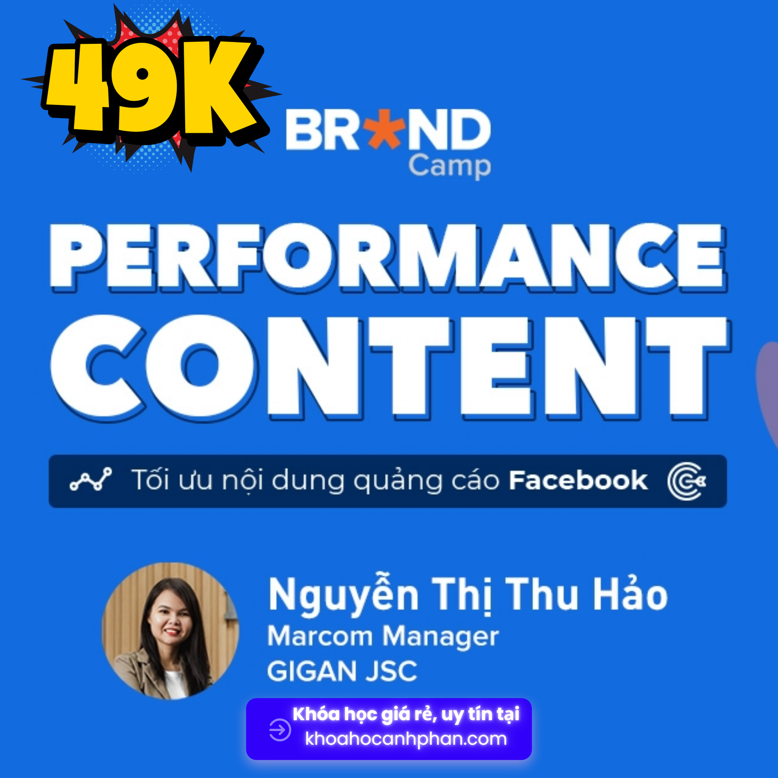 Share Khóa Học Performance Content Tối ưu nội dung quảng cáo Facebook