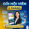 Gói hội Viên 3 THÁNG - Học tất cả khoá học trong 3 tháng