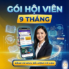 Gói hội viên 9 THÁNG - Học tất cả khoá học trong 9 tháng