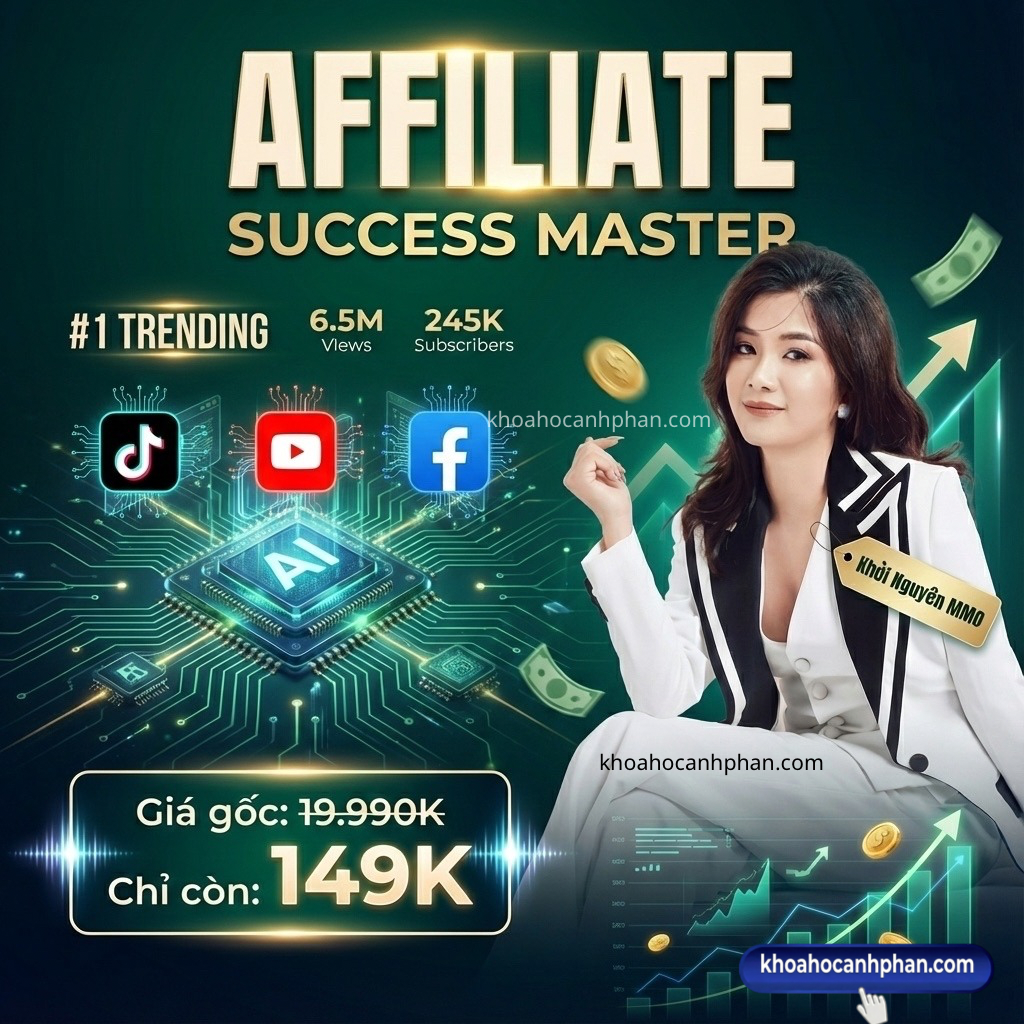 Khóa Học Affiliate Success Cùng Khởi Nguyên MMO