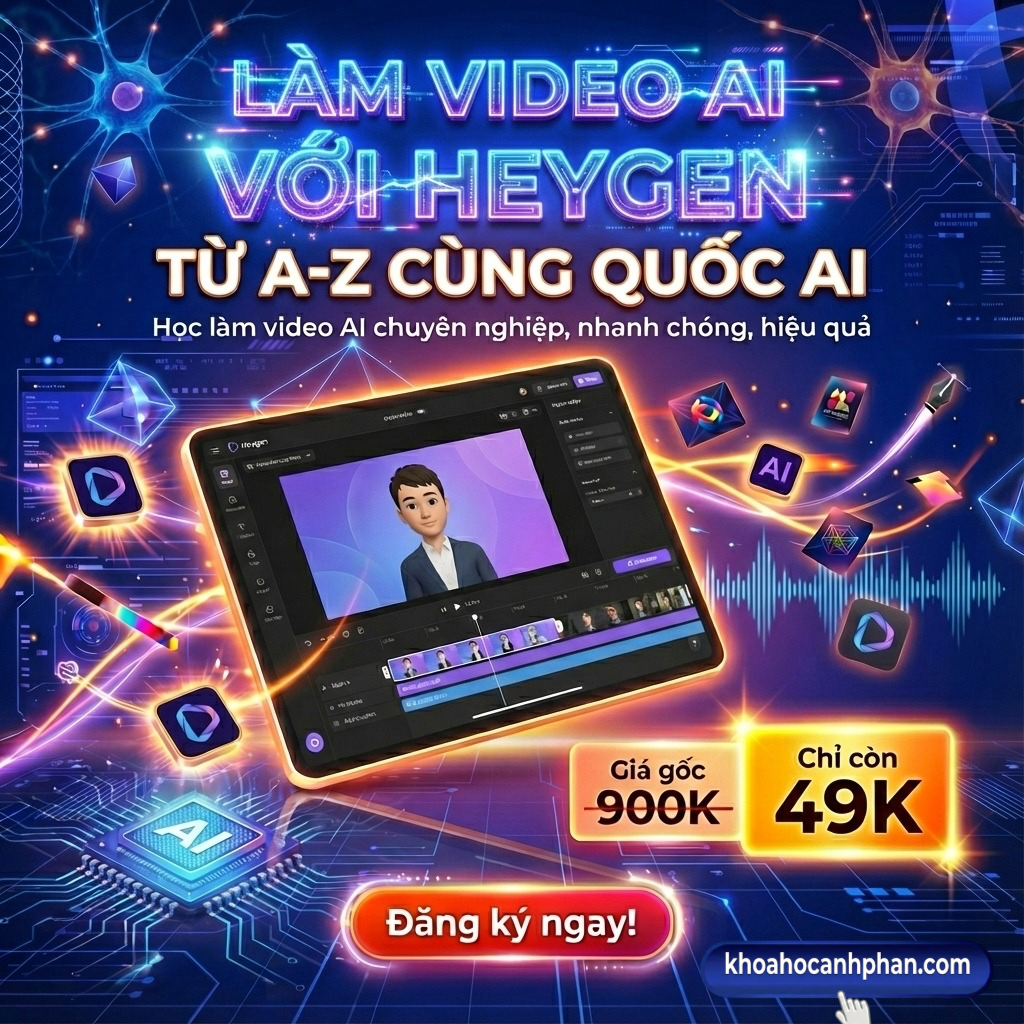 Khóa Học Làm Video AI Với Heygen Từ A-Z Cùng Quốc AI