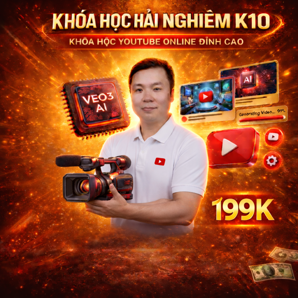 Khóa Học Hải Nghiêm K10 – Khóa VEO3 AI Video Cuối Cùng