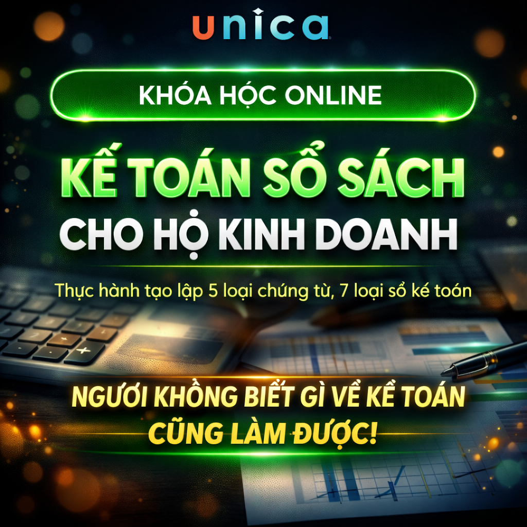 Khoá Học Kế toán thực hành lập sổ sách Hộ Kinh Doanh