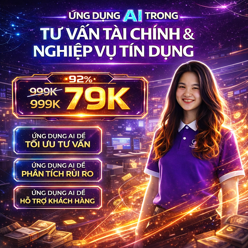 Khóa Học Ứng Dụng AI Trong Tư Vấn Tài Chính & Nghiệp Vụ Tín Dụng