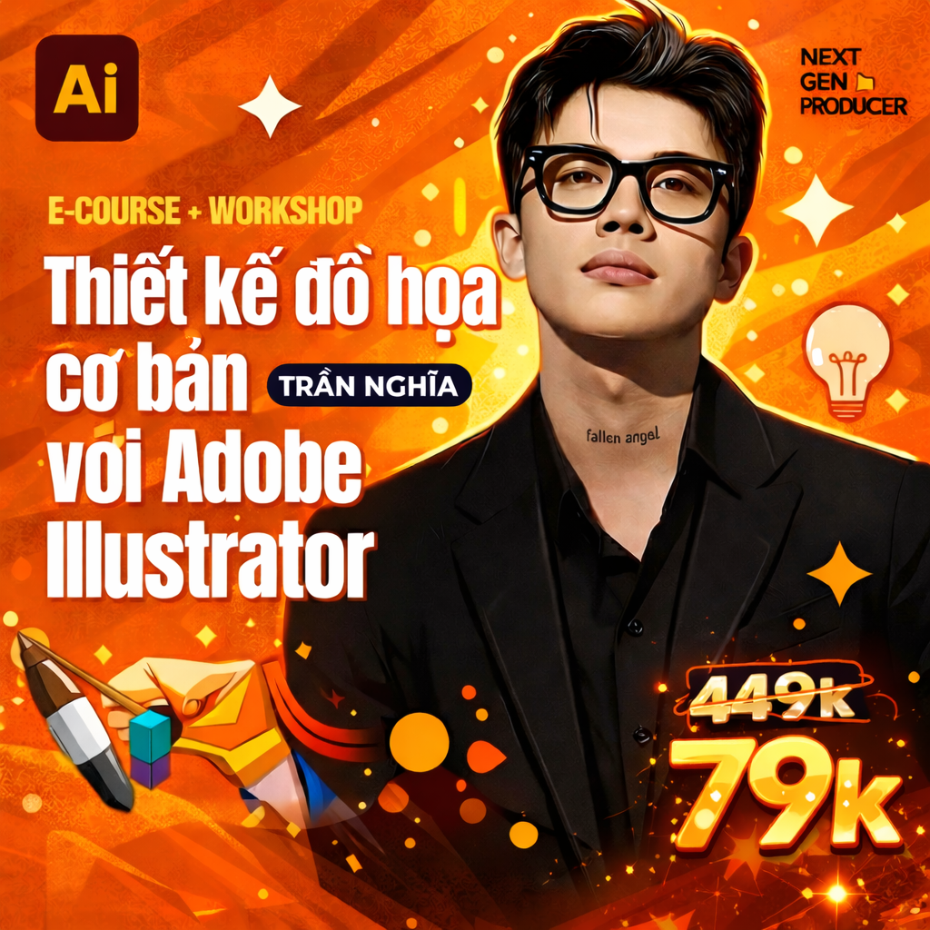 Khoá Học Thiết Kế Đồ Họa Bằng Illustrator Cho Người Mới Bắt Đầu cùng Trần Nghĩa