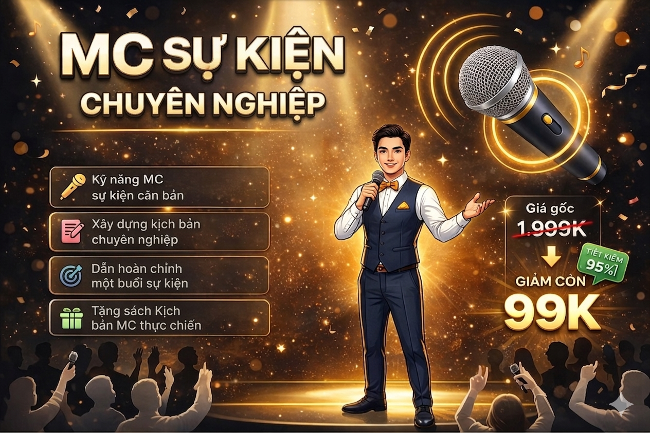 Khóa Học MC Sự Kiện Chuyên Nghiệp