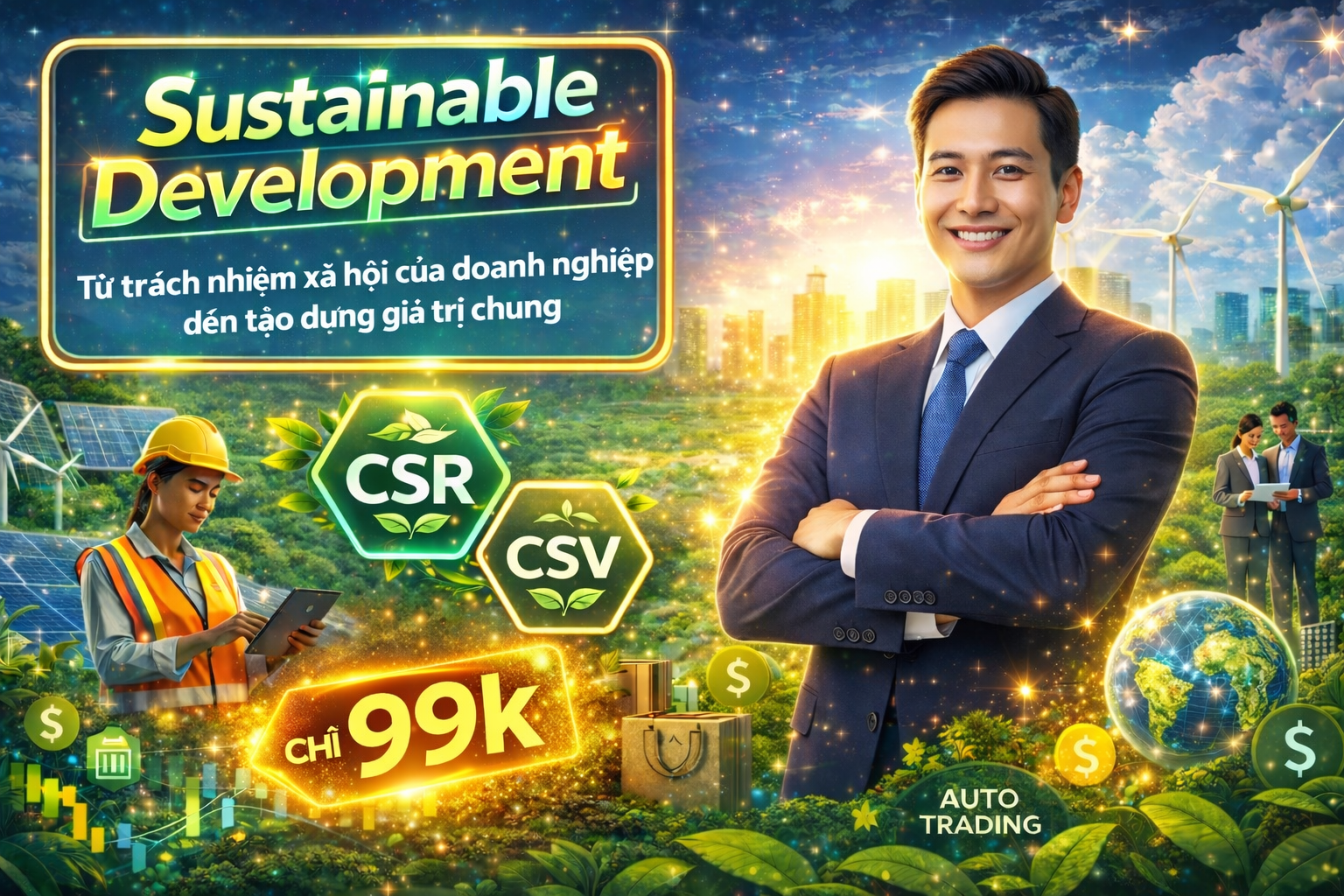 Khóa Học Sustainable Development – Xây Dựng Chiến Lược CSR & CSV Cho Doanh Nghiệp