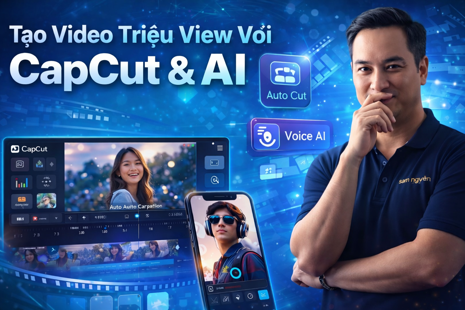 Khóa Học Tạo Video Triệu View Với Capcut & AI cùng Sam Nguyễn