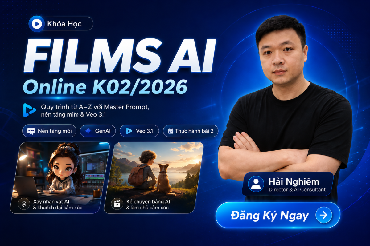 Khóa Học Làm Films AI K02/2026 Cùng Hải Nghiêm