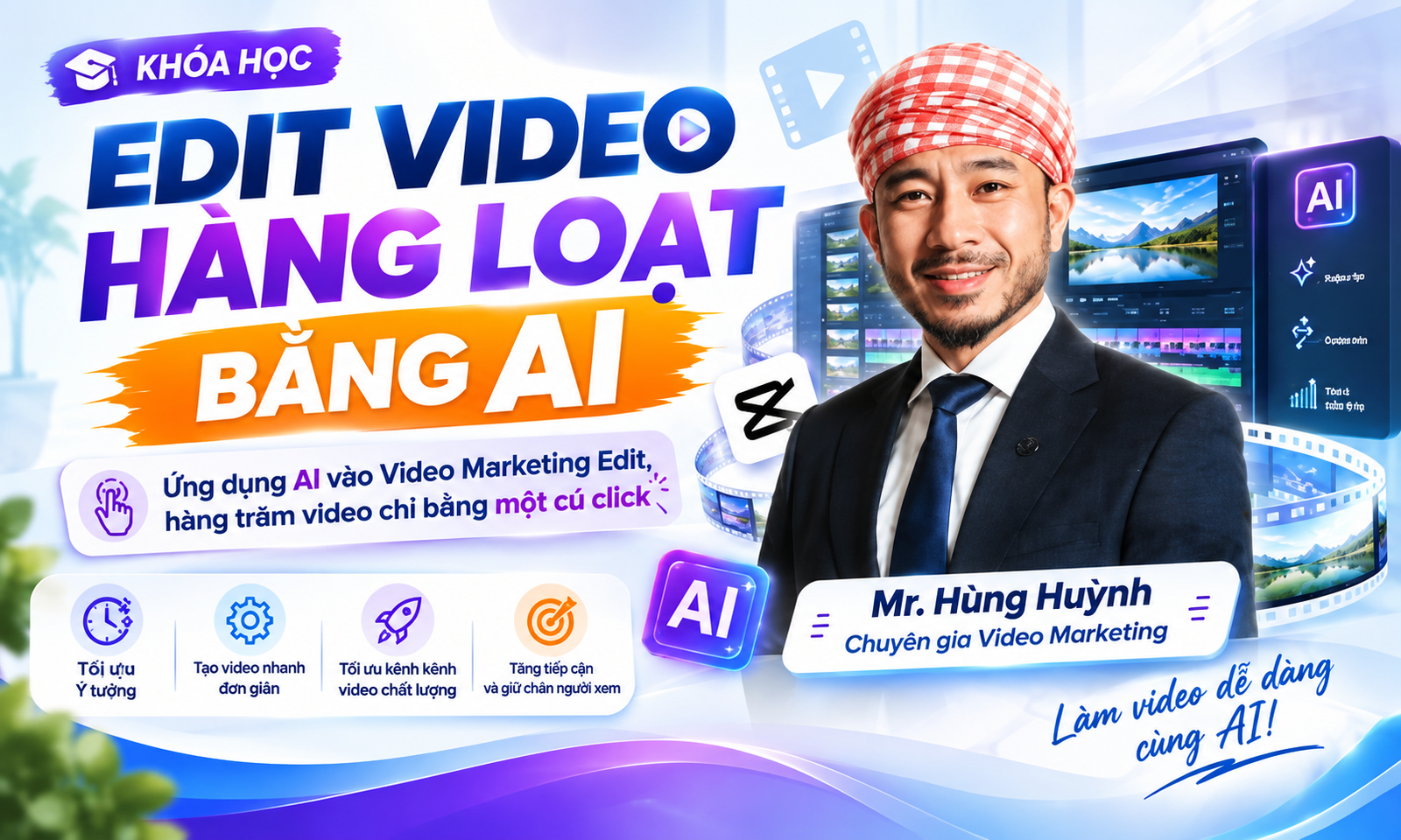 Edit Video Hàng Loạt Bằng AI Cùng Hưng Huỳnh