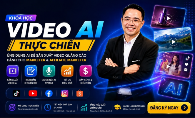 Khóa học Anh Phan - Chia sẻ khóa học online giá rẻ, chất lượng, uy tín Video AI Thực Chiến Cho Marketing, Truyền Thông, Xây Kênh, Affiliate
